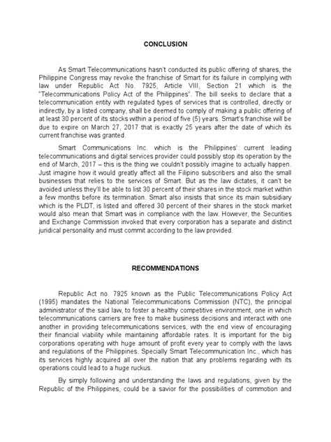 sample of conclusion and recommendation in case study