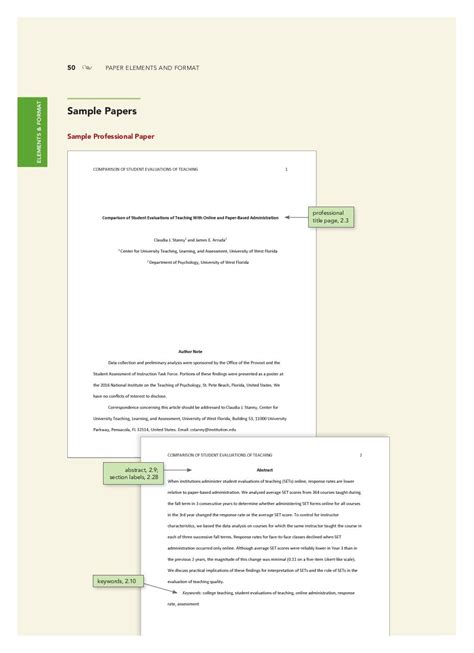 sample paper in apa 7th edition format