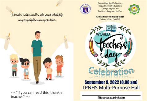sample program list for teachers day