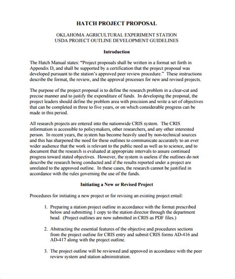 sample project proposal template pdf