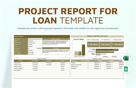 sample project report format for bank loan in excel