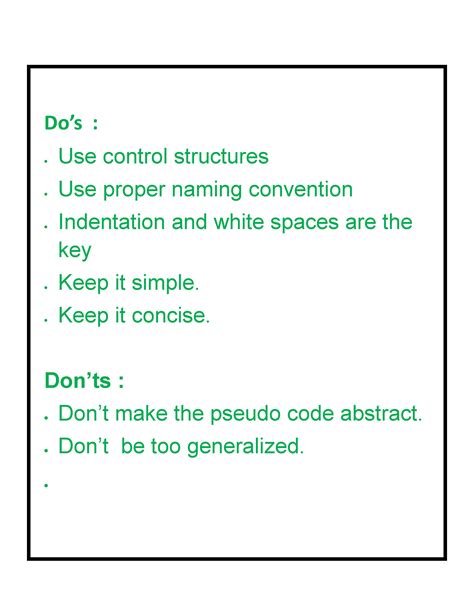 sample pseudo code