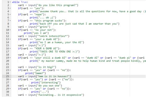 sample python program for interview