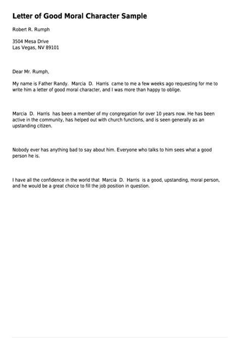 sample request letter for good moral character in school
