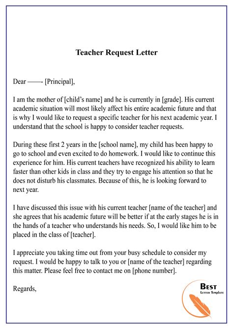 sample request letter for teaching practice pdf