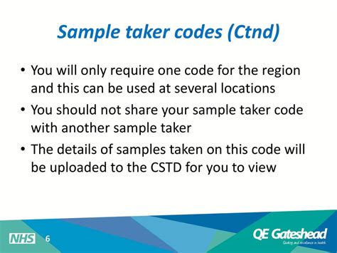 sample taker code