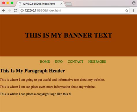 sample web page design using html and css code