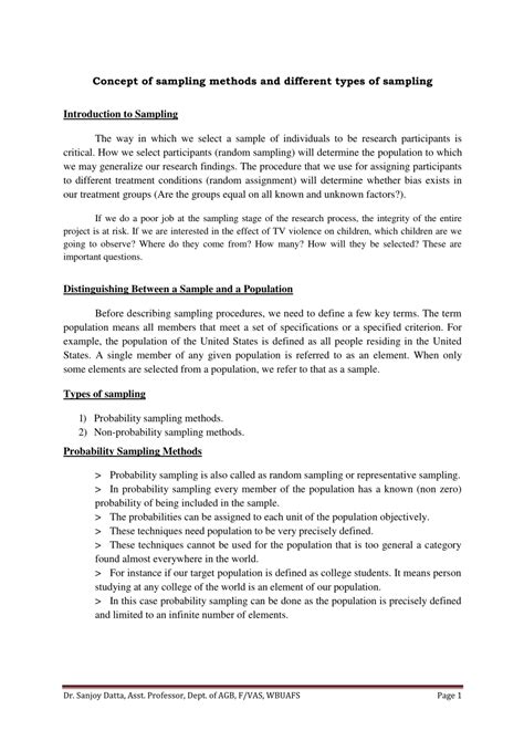 sampling procedure example in research paper