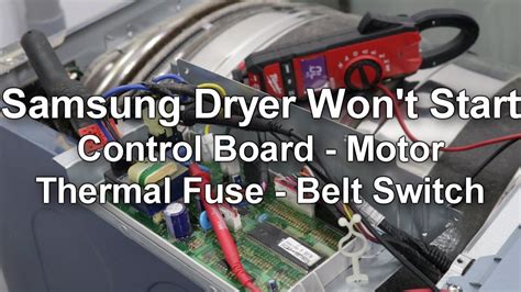 samsung front load dryer won't start