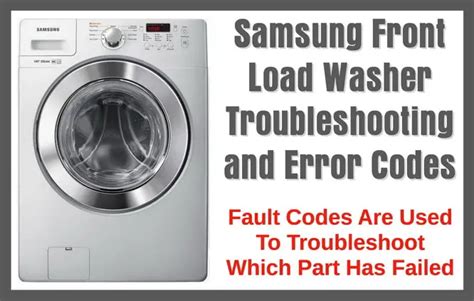 samsung front load washer will not spin no error code