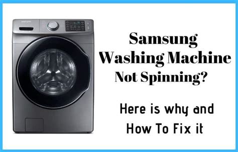 samsung front load washing machine not spinning no error code