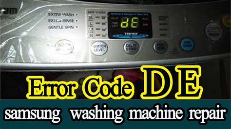 samsung front load washing machine not working no error code