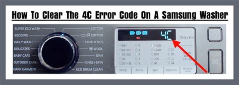 samsung fully automatic washing machine error code 4c