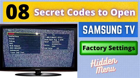 samsung led tv reset code