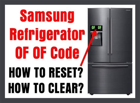 samsung refrigerator e6 error code