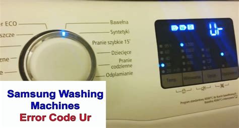 samsung vrt plus washing machine ur code