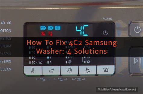 samsung washer error code 4c2