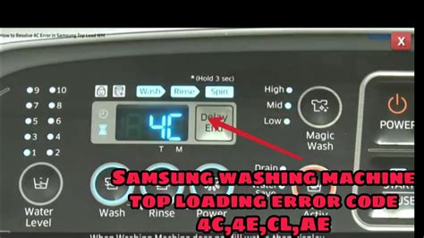 samsung washer not working no error code