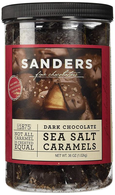 sanders dark chocolate sea salt caramels review