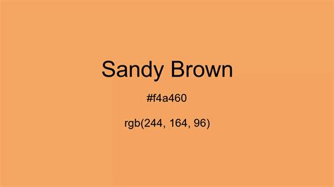 sandy brown rgb code