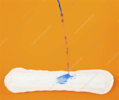 white sanitary pad with some liquid