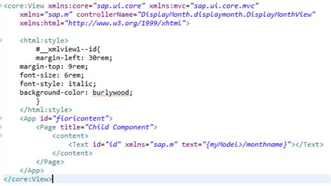 sap fiori code example