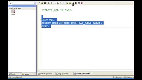 sas proc sql length example