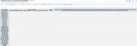 Sat Error Log Template