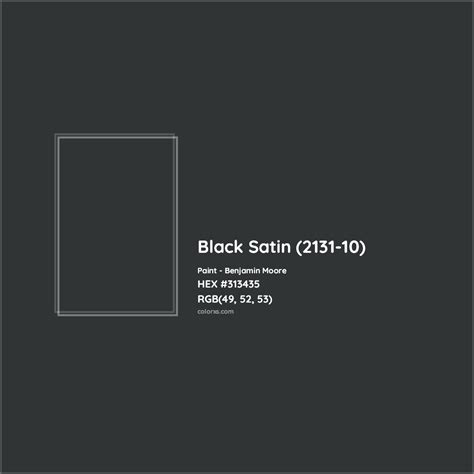 satin black paint code