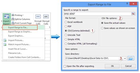 save a csv file in excel