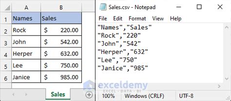 save csv in excel with quotes