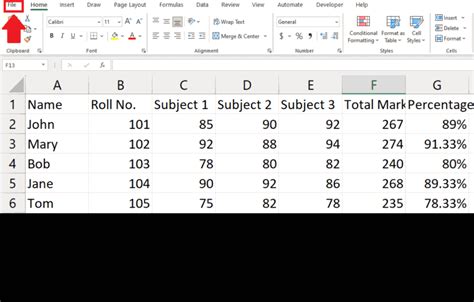 save excel as dat file