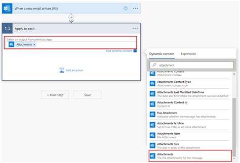 save excel attachment to sharepoint power automate