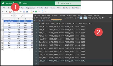 save excel file as table