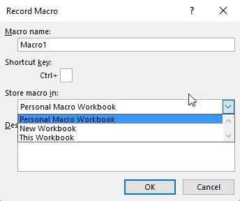 save macros in excel globally
