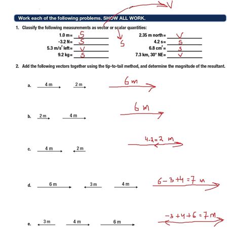 scalar and vector example problems with solutions
