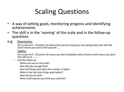 scaling questions examples signs of safety