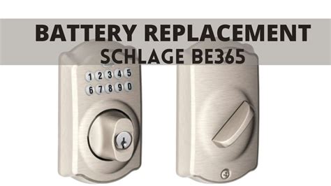 schlage keypad lock battery change code