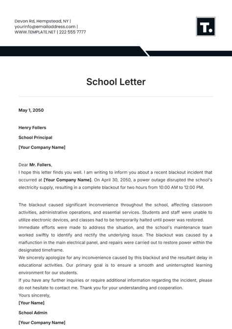Surat balasan kunjungan sekolah