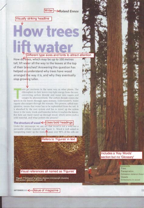 science feature article topics