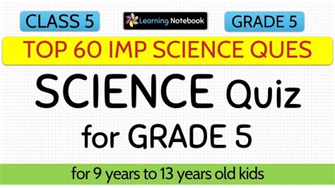 science quiz questions for class 5 with answers pdf