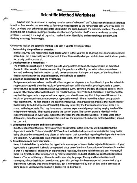scientific method worksheet with answers pdf grade 9