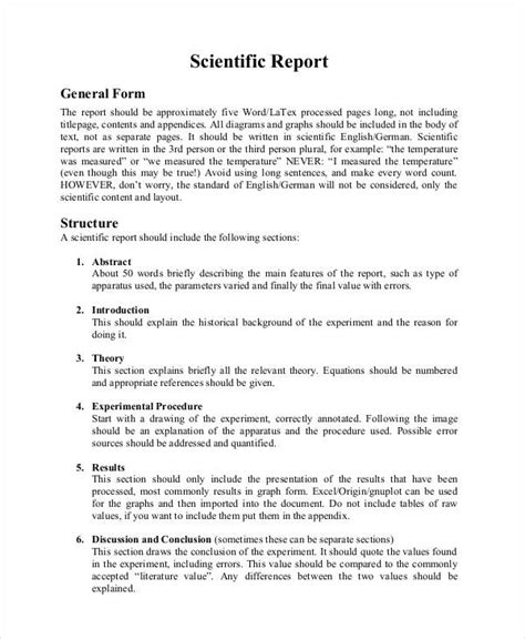 scientific report introduction example pdf