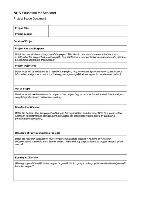 scope document example