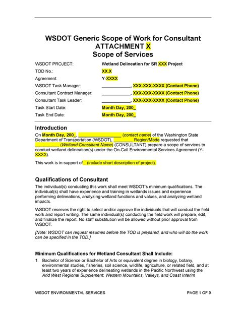 scope of work example document