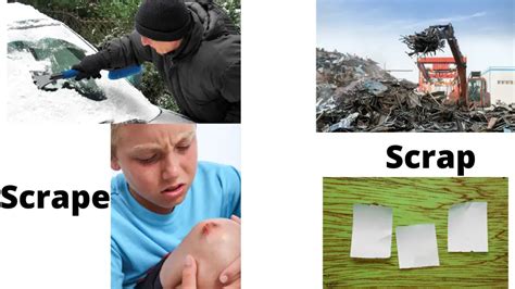 scraping meaning in english