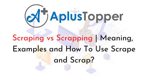 scraping meaning in urdu with example