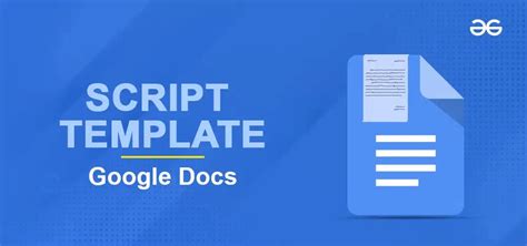 script format template google docs