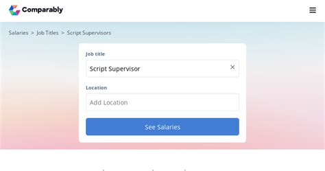 script supervisor average salary