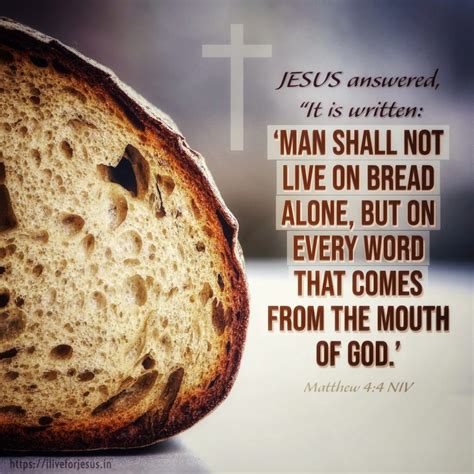 scripture man does not live by bread alone